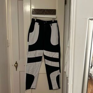 Fashion Nova Black/White Jeans